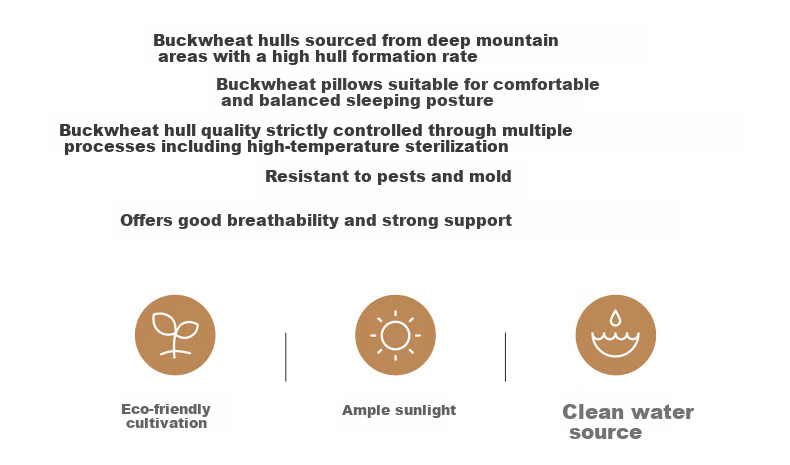 Grace Pure Cotton Triangular Traction Combination Pillow Buckwheat Pillow Cervical Pillow Buckwheat Husk Summer Pillow Neck Comfort Pillow 7