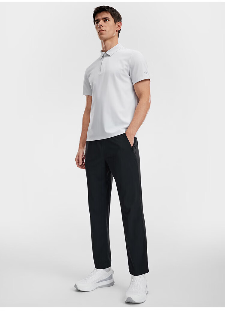 FILA Official Men's Knitted Long Pants 2026 Summer Cooling Sun Protection Fitness Straight-Leg Sports Pants 21