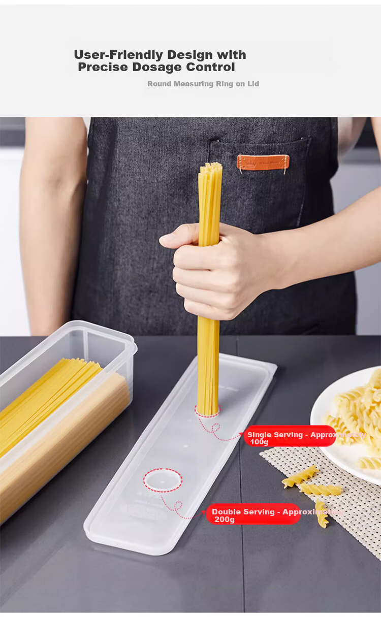 Daisy Leaf Imported Noodle Storage Box, Whole Grain Hanging Noodles and Pasta Storage Container, Kitchen Noodle Box 1.3L*2 9
