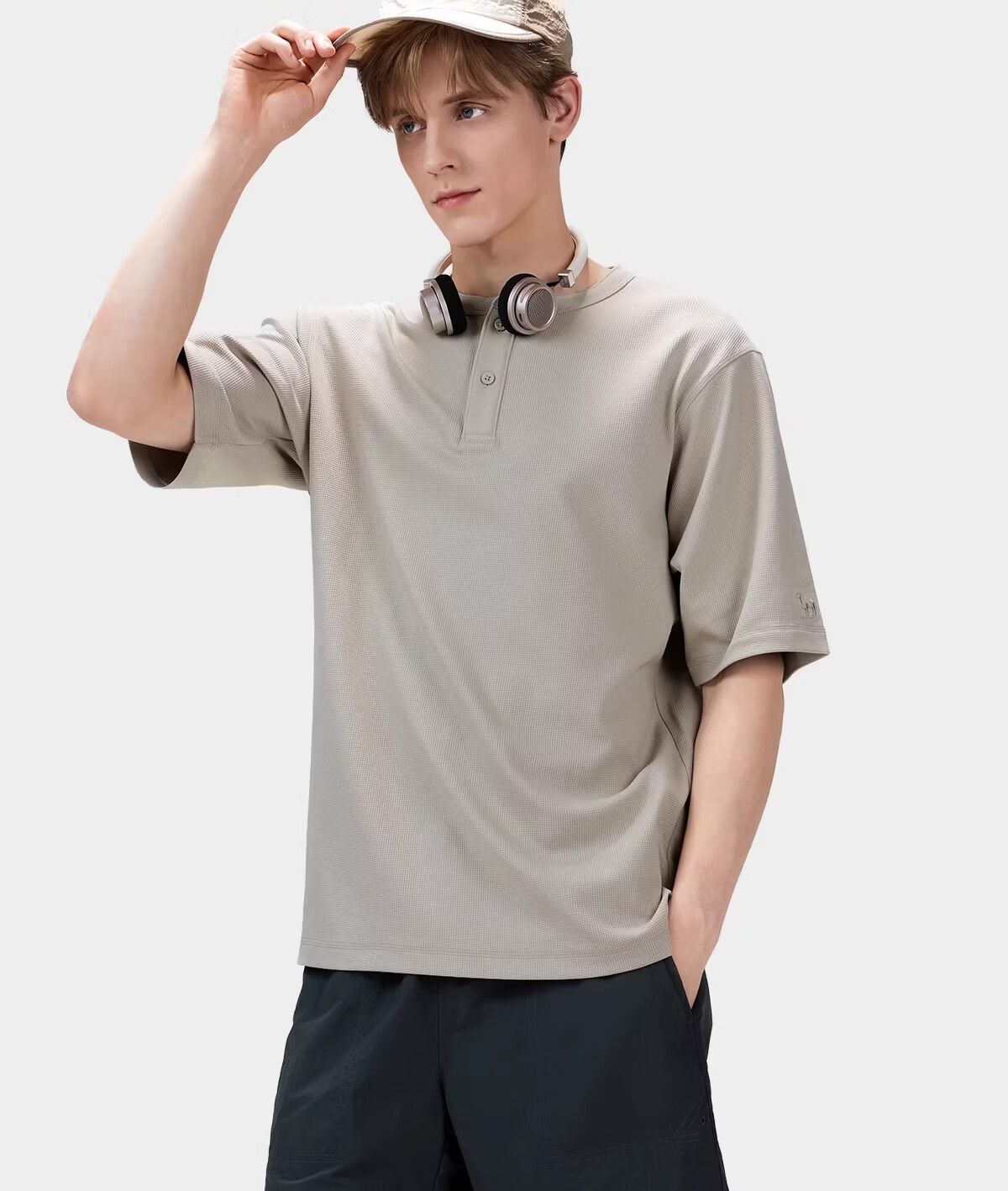 CAMEL [Youkesi] Outdoor Men's T-Shirt 26 Spring Summer Short Sleeve Cotton Breathable Stretch Hiking Mountaineering Sports Top 9173 4