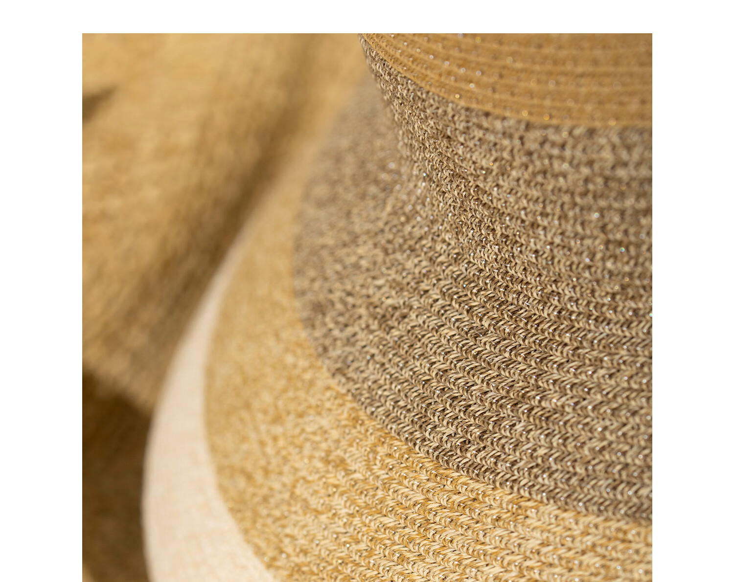 FANCET Women's Summer Straw Hat French Elegant Color-Block Wide Brim Sun Hat UV Protection Vacation Beach Hat 7