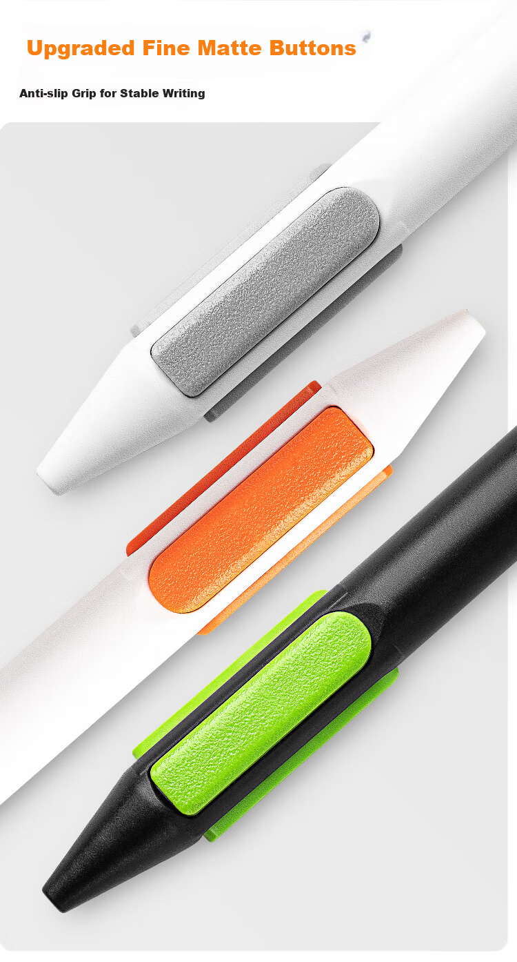 Fizz 2nd Generation Precision Pen CS Dual Ballpoint Tip Black Technology Retractable Gel Pen Quick-Dry Smooth Anti-Drop Exam Writing Pen White for Middle and High School Students 6