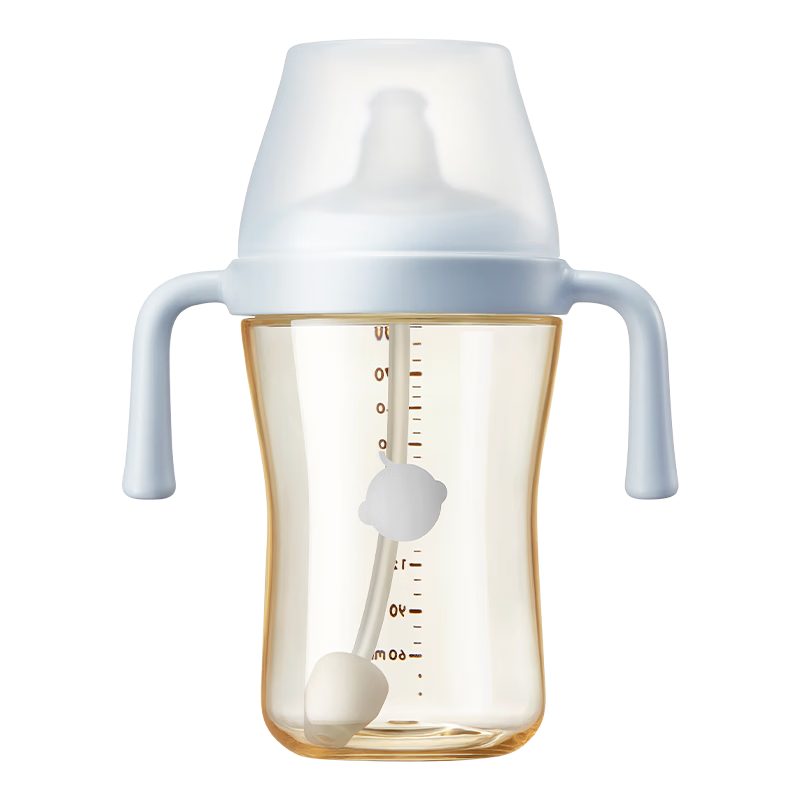 Babycare Flower Bud Cup, Breast-Like Drinking Cup for Babies And Children, with Straw, Anti-Choking Design, Suitable for 6 Months And Older