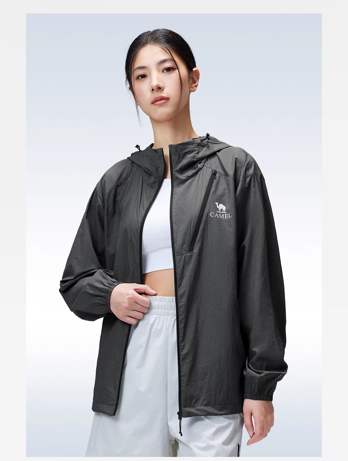 CAMEL Outdoor Sun Protection Jacket 2026 Spring Summer New Unisex Ice Cooling Breathable Durable Sunproof Sports Coat 5134 17