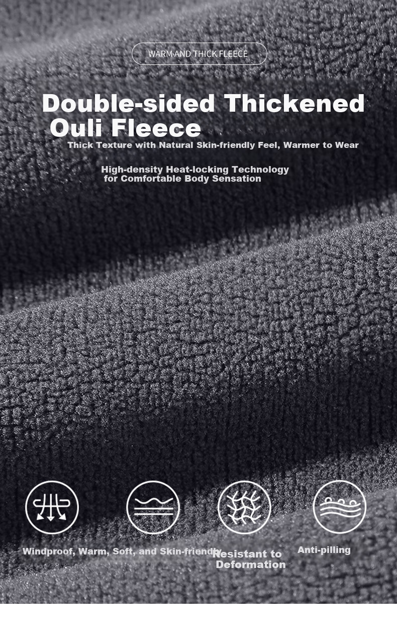 Jeanswest Men's Fleece-Lined Thickened Hooded Cardigan Winter Loose Casual American Style Warm Jacket 6