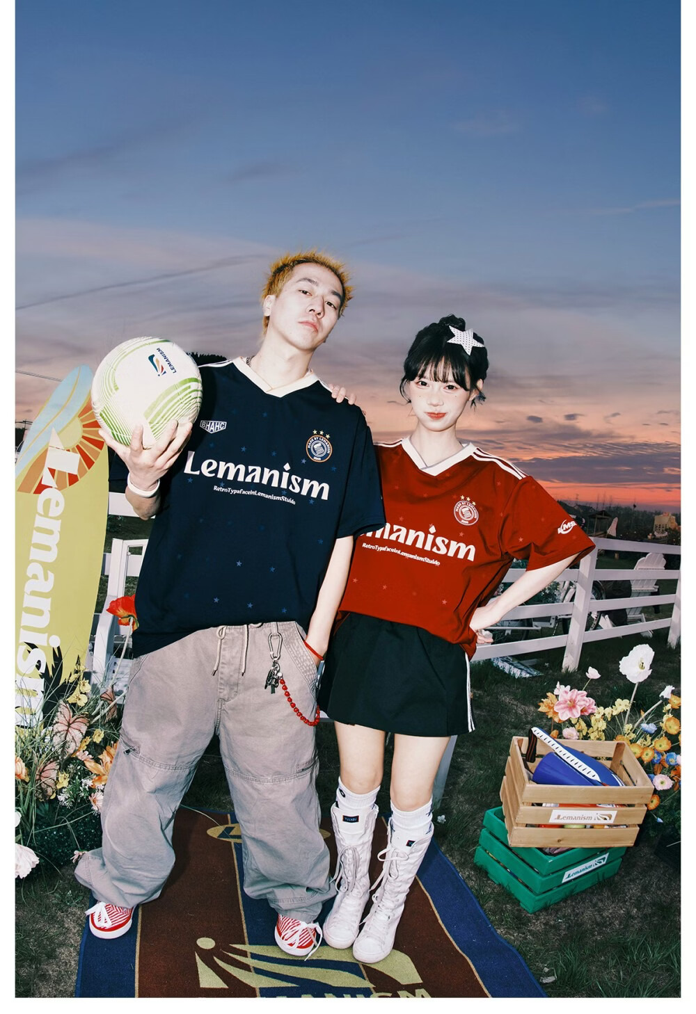 LEMANISM American Style Star Print Short Sleeve T-Shirt Men 2026 Summer New V-Neck Jersey Navy Blue S 7