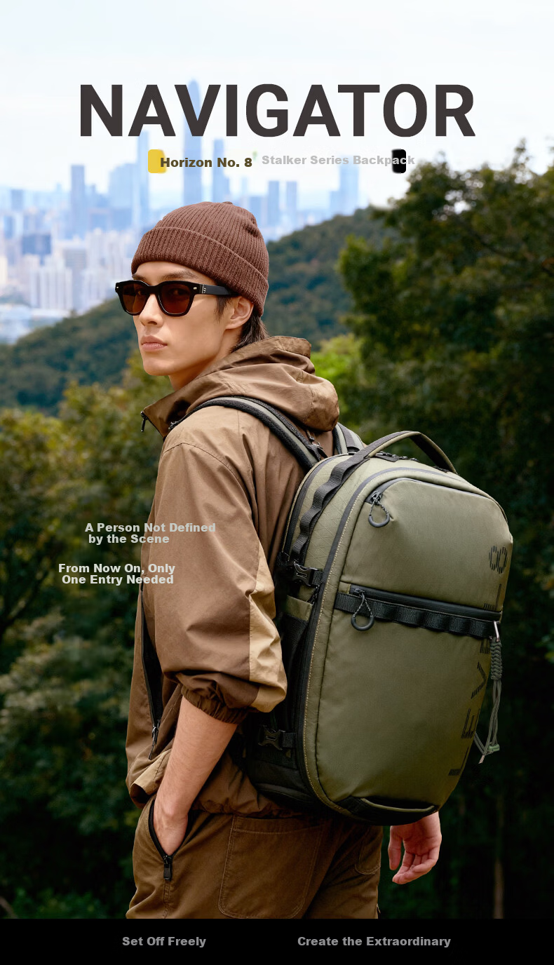 LEVEL8 Navigator Stealth Backpack 16-inch Laptop Bag Unisex Commuter Outdoor Camera Travel Backpack 1