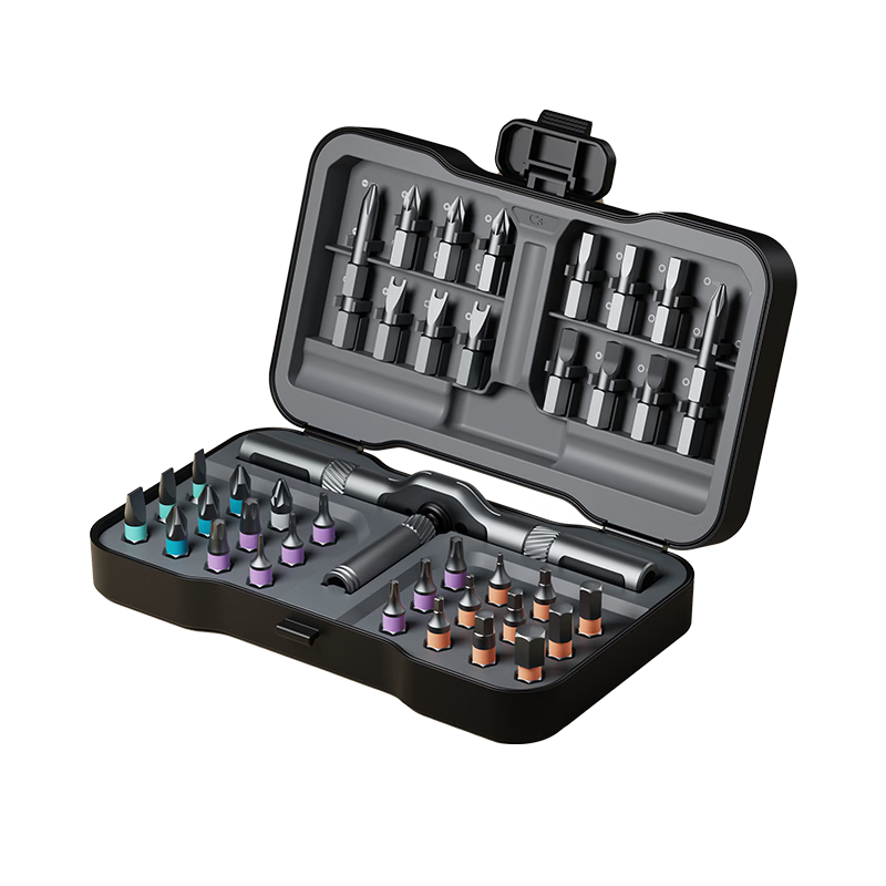 Duke Ratchet Screwdriver Set Multi-Functional Effort-Saving Wrench Alloy Steel Bits Phillips Hex Torx RS1 PLUS