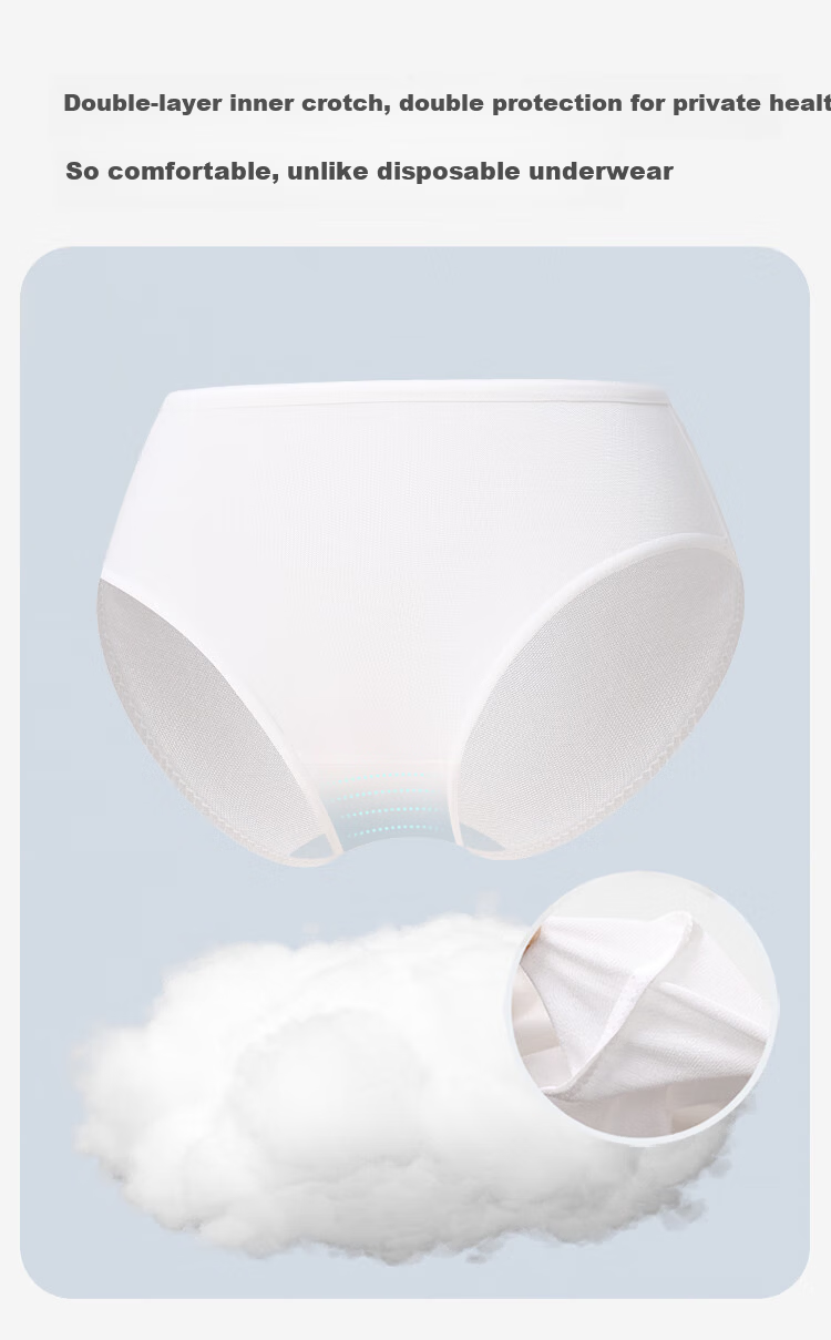 Jiusuiban Lyocell Daily Disposable Children's Underwear Girls Disposable Panties Travel School Period Triangle Shorts 7