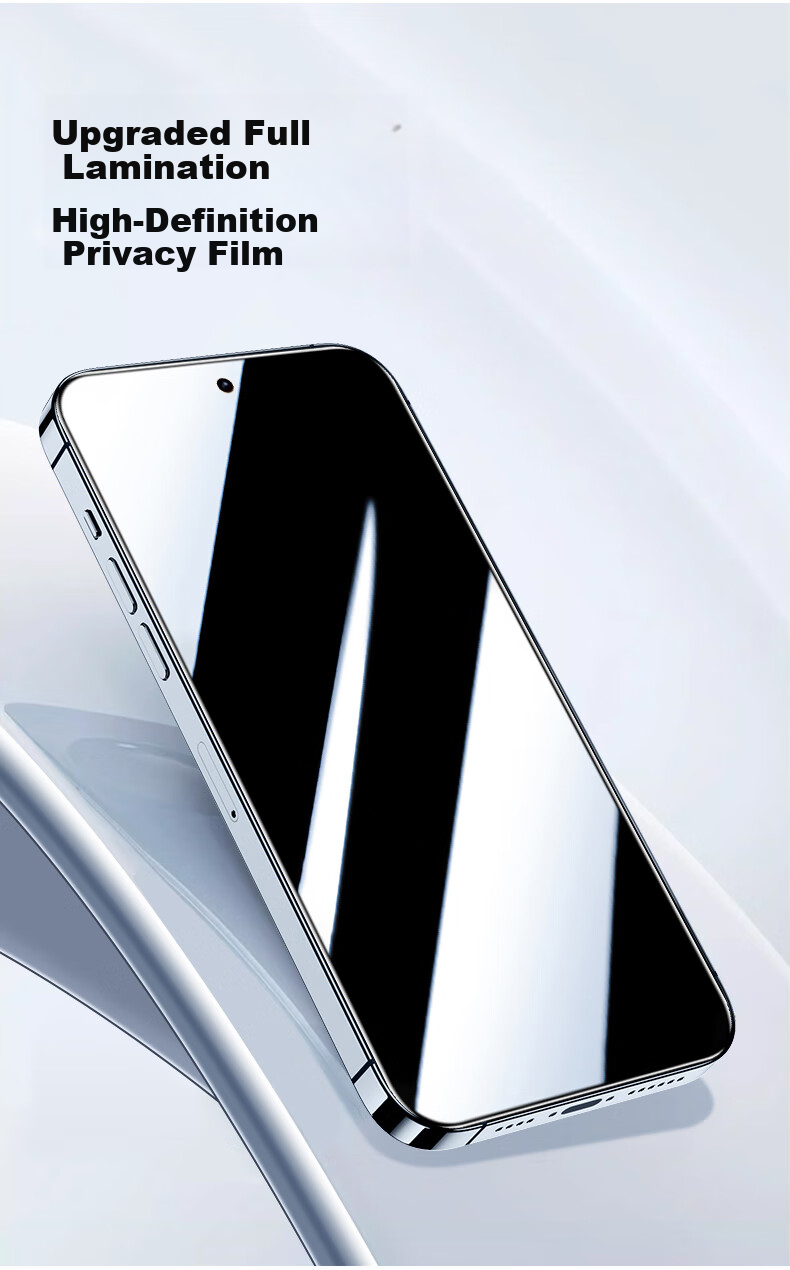 HotFire [2-Pack] Tempered Glass Screen Protector for Redmi K80 Supreme Edition, Privacy Anti-Peeping Full Coverage Anti-Fingerprint Protective Film with Easy Installation Box 2