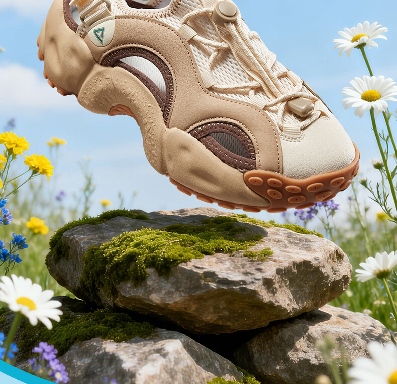 PEAK Taiji Beigou Men's Summer Soft Elastic Height-Increasing Casual Sports Sandals Thick-Soled Wear-Resistant Creek Shoes DL2620477 2
