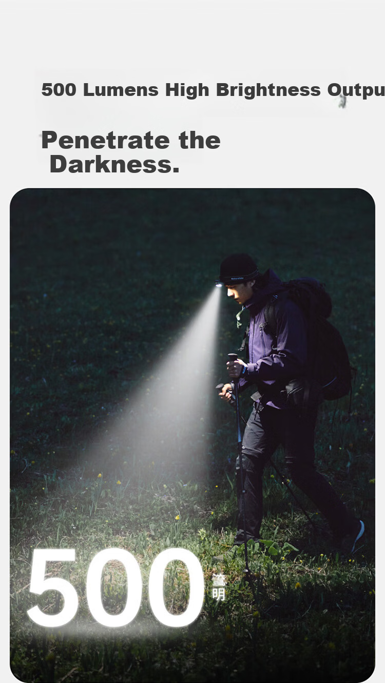 Naturehike Waterproof Outdoor Headlamp Rechargeable Long Battery Life Fishing Hiking Night Fishing Light Moss Green - Rechargeable Model 7