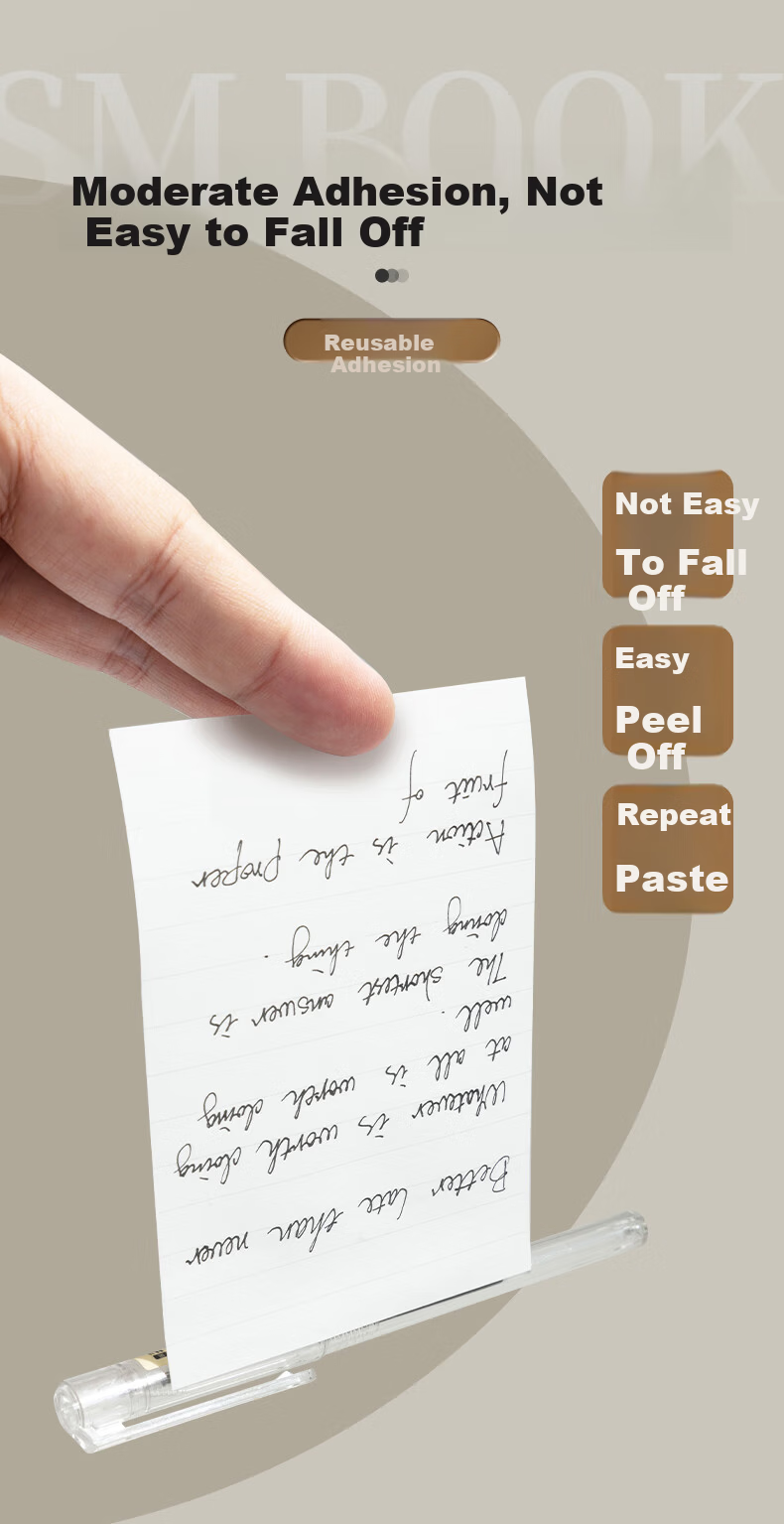 M&G Stationery Blank Large Sticky Notes Strong Adhesive Student Error Correction Memo Pads 90*126mm YS-674 Back to School Essential 8