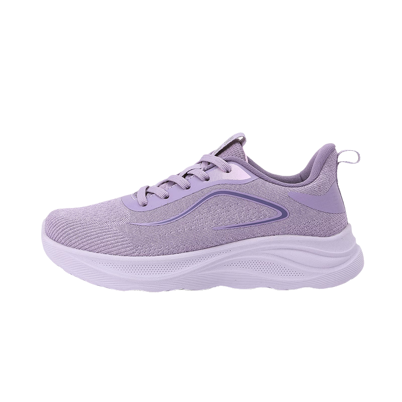 Zulijian Women's Elderly Shoes Non-Slip Comfortable Mom Shoes Middle-Aged Soft Sole Lightweight Walking Shoes 9132 Purple Size 38