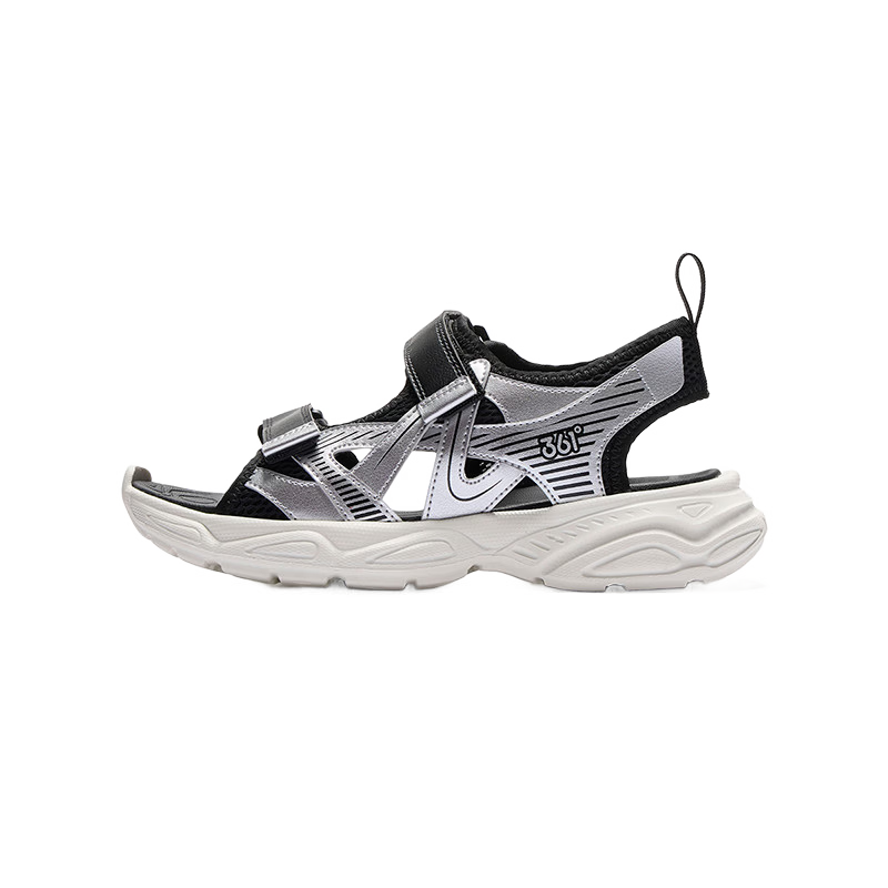 361° Kids Summer Sandals 26 Boys Girls Breathable Soft Cushioning Sports Sandals Black Size 34