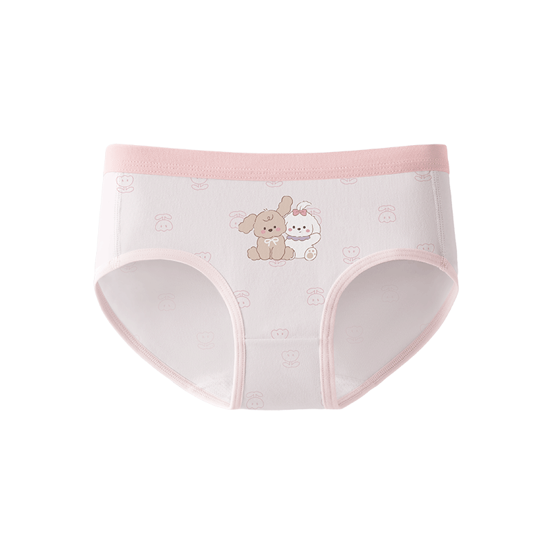 Betis Girls' Underwear 3-4 Years Old Children's Summer Breathable Antibacterial Mulberry Silk Toddler Triangle Panties No Pinch