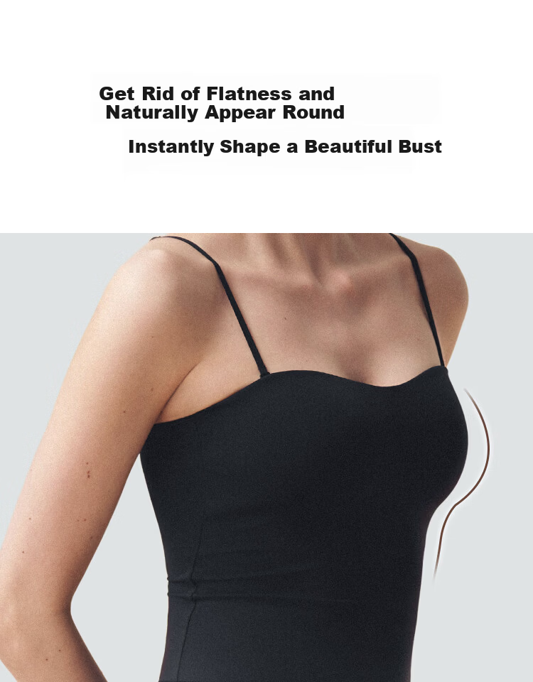 Ubras Yushuoxin Same Style Padded Camisole Tank Top for Women, 3D Bandeau Bra, Thin Summer Underwear with Chest Pads 6