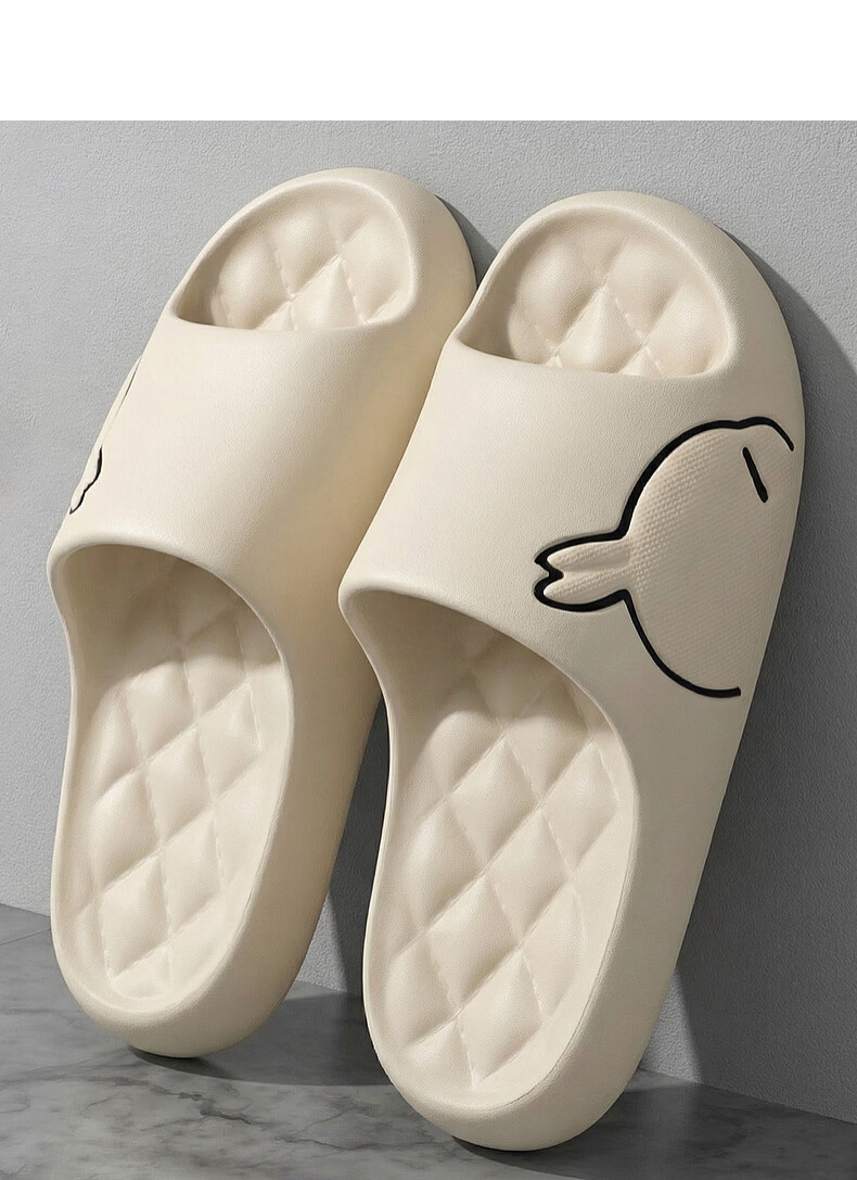 MashiMaro EVA Cartoon Couple Home Bathroom Shower Slippers Unisex Sandals 9
