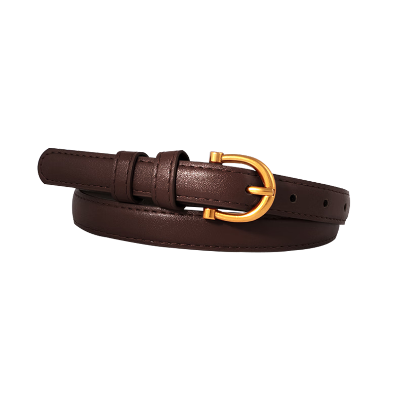 CARTELO Women's Leather Belt Casual Simple Denim Waist Belt with Pin Buckle for Women Birthday Gift for Girlfriend