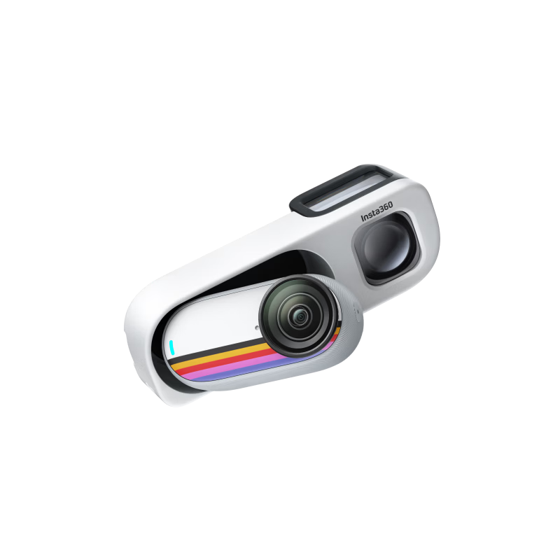 Insta360 GO 3S Vintage Player Limited Edition 4K Thumb Camera Trendy Street Photography Inspiration White 64GB
