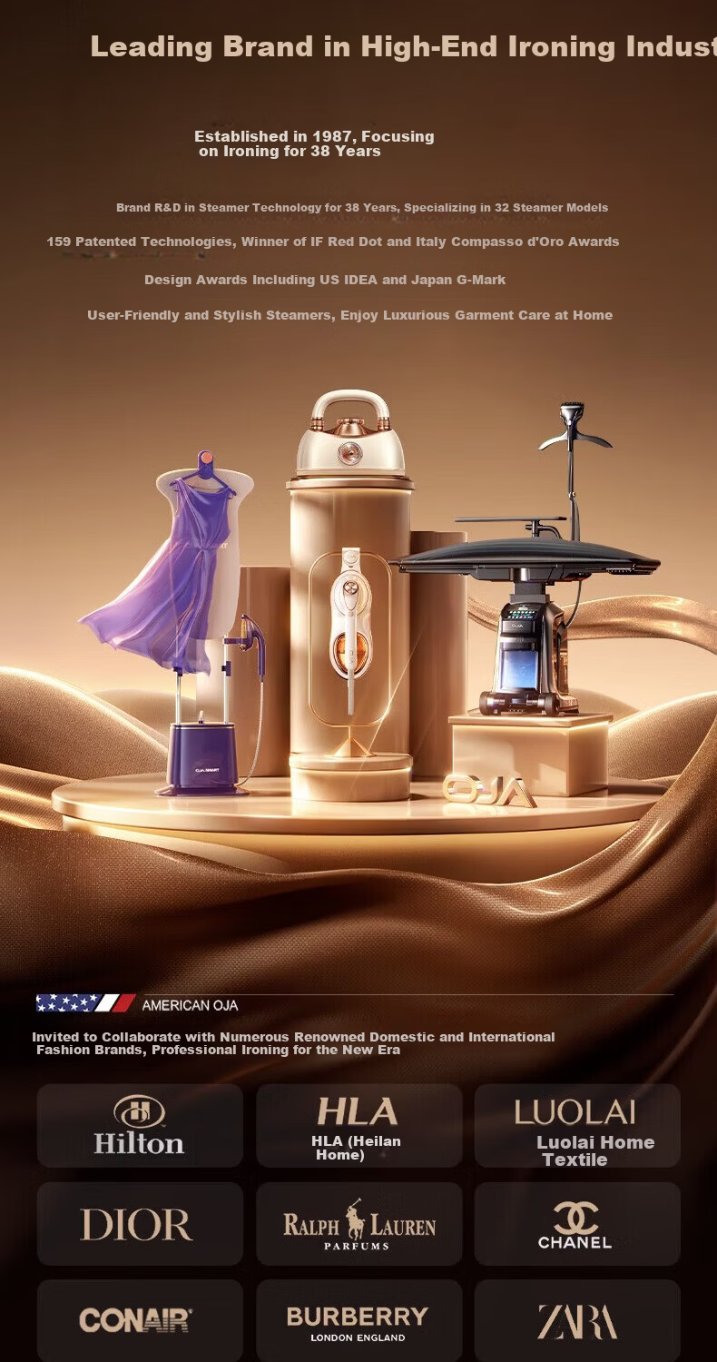 OJA Handheld Garment Steamer 550g/min Super Steam 260ml Self-Cleaning Water Tank [2026 New Release] Home Use Small Hanging Iron No Storage Needed 5