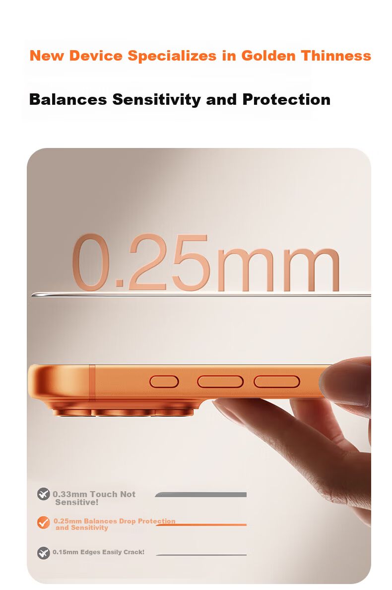 Smorss 3D Curved Original Feel Film for iPhone 17/16 Pro Composite Ceramic Screen Protector Ultra-Thin HD Anti-Fingerprint Explosion-Proof Film 10