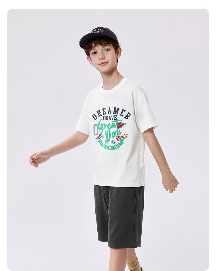 Balabala Boys' Short Sleeve Set Kids' Two-Piece Quick-Dry Comfortable T-Shirt and Pants 2026 New Summer Collection 15