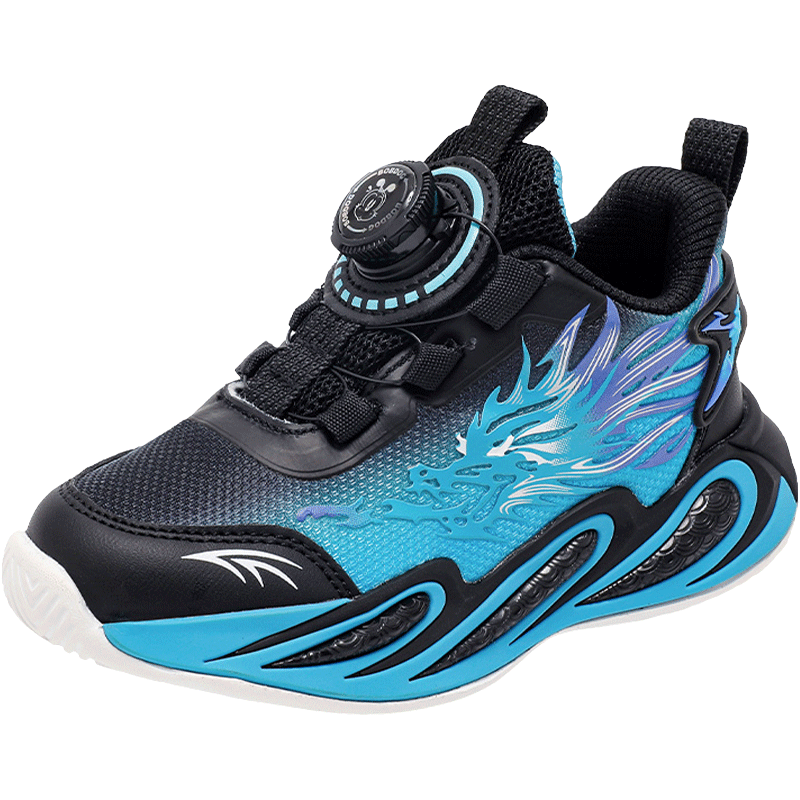 Babu Bean Boys Casual Fashion Dad Shoes Autumn Soft Sole Kids Sports Shoes 102553085 Black/Starry Blue Size 31