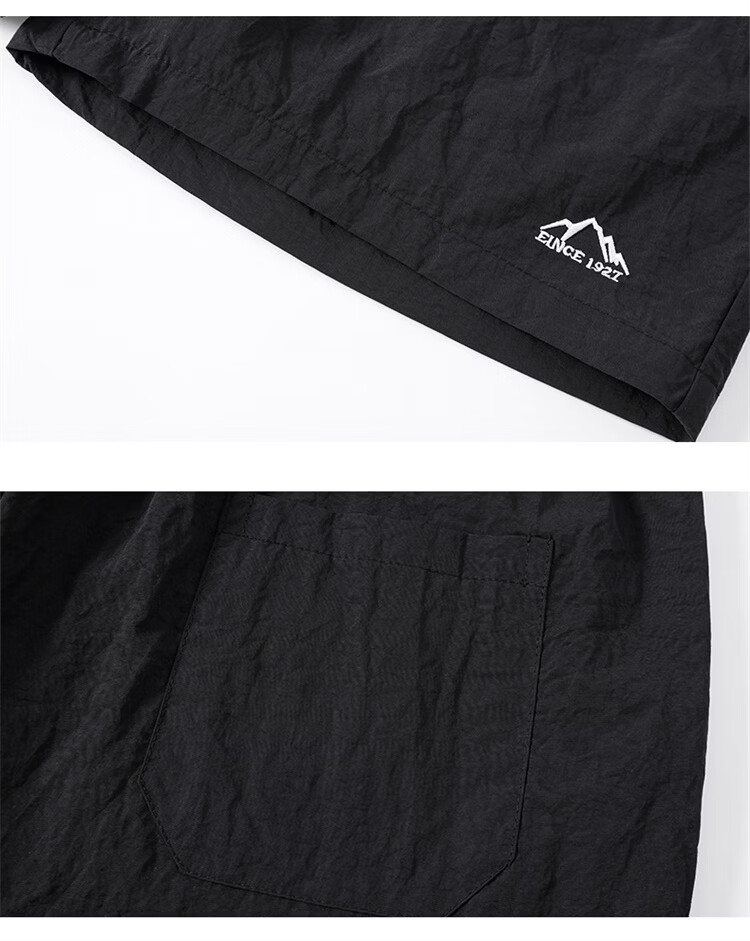 GLM Men's Summer Thin Ice Silk Casual Shorts Loose Sports Beach Mid-Length Pants 29