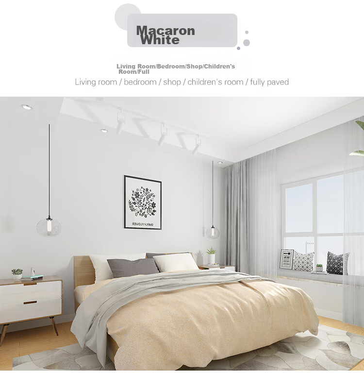 Modouyu Self-Adhesive Wallpaper Sticker, 0.45*10 Meters, Waterproof, Concealing, Renovation, Wall Decoration, Light Gray Wallpaper 11