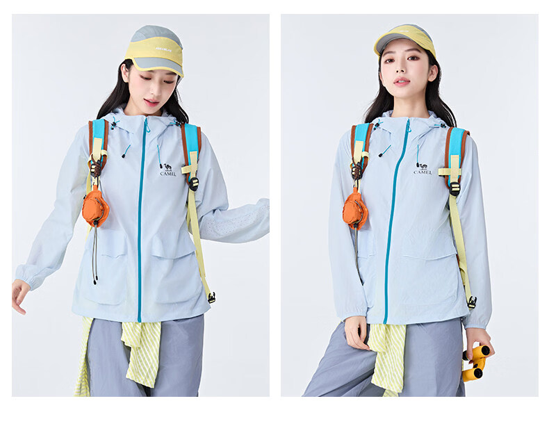 CAMEL Outdoor Sun Protection Jacket 26 Spring Summer New Unisex Water-Repellent Loose Thin Breathable Sunproof Coat 9002 16