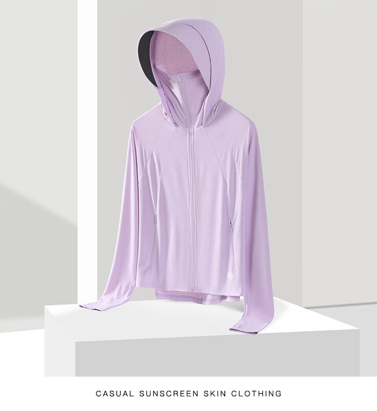 TUCANO Women's Sun Protection Jacket Ice Cooling Summer Skin Jacket UV Protection Breathable Lightweight Hooded Outdoor Coat Pink S 18