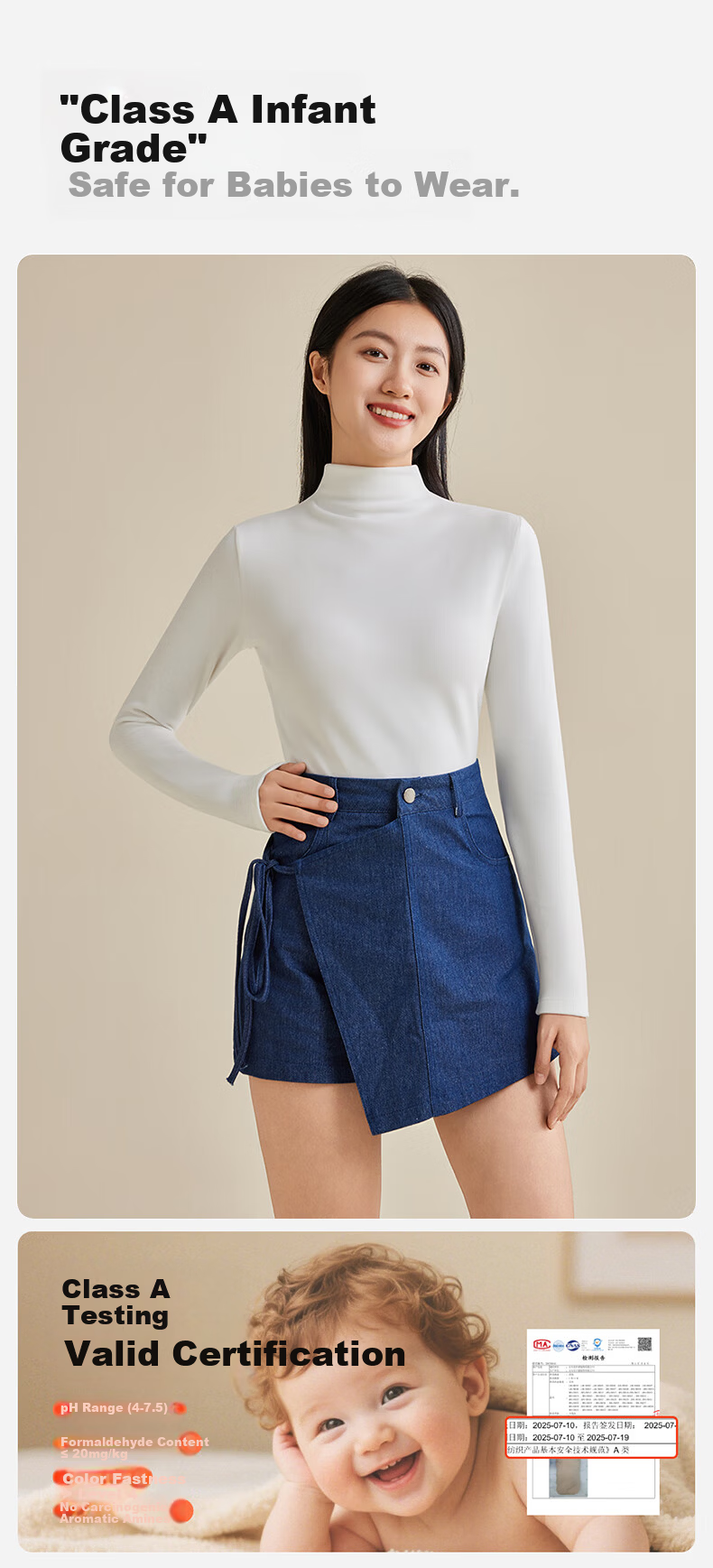 Borui Camellia Oil Moisturizing Boat Neck Base Shirt 10A Antibacterial Mite-Resistant Women's Thermal High Elastic Soft Slim Fit Top 11