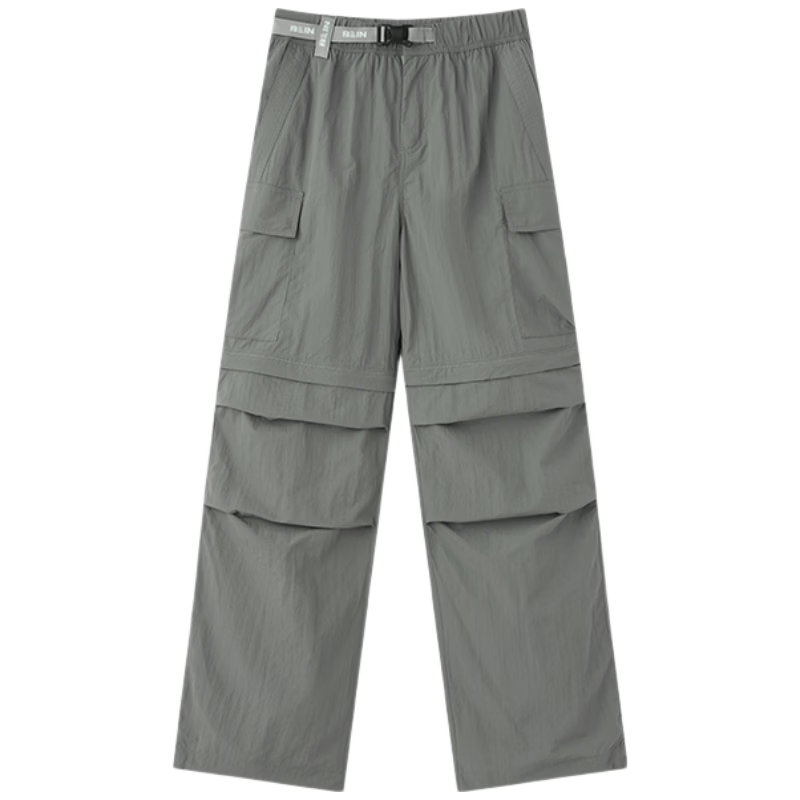 BEIN SPACE Summer New Women's Hiking Durable Water-Repellent Detachable Outdoor Long Pants Mountaineering Pants A080 Moon Shadow Gray L
