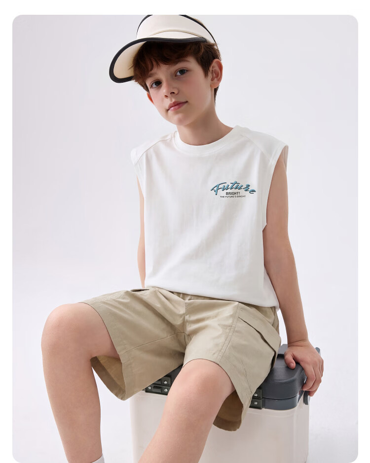 Balabala Boys Vest Set Kids Two-Piece 2026 New Summer Cool Sun Protection Moisture-Wicking Quick-Dry Trendy 22