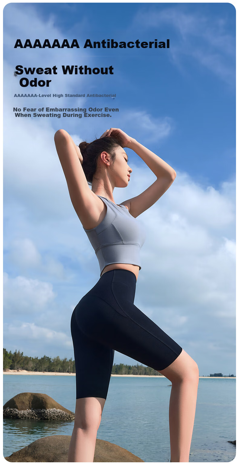 Curvilism Women's Five-Point Sharkskin Sports Cycling Yoga Pants Slim Fit Slimming Outerwear Safety Shorts Advanced Gray 1 Piece XL Size 12