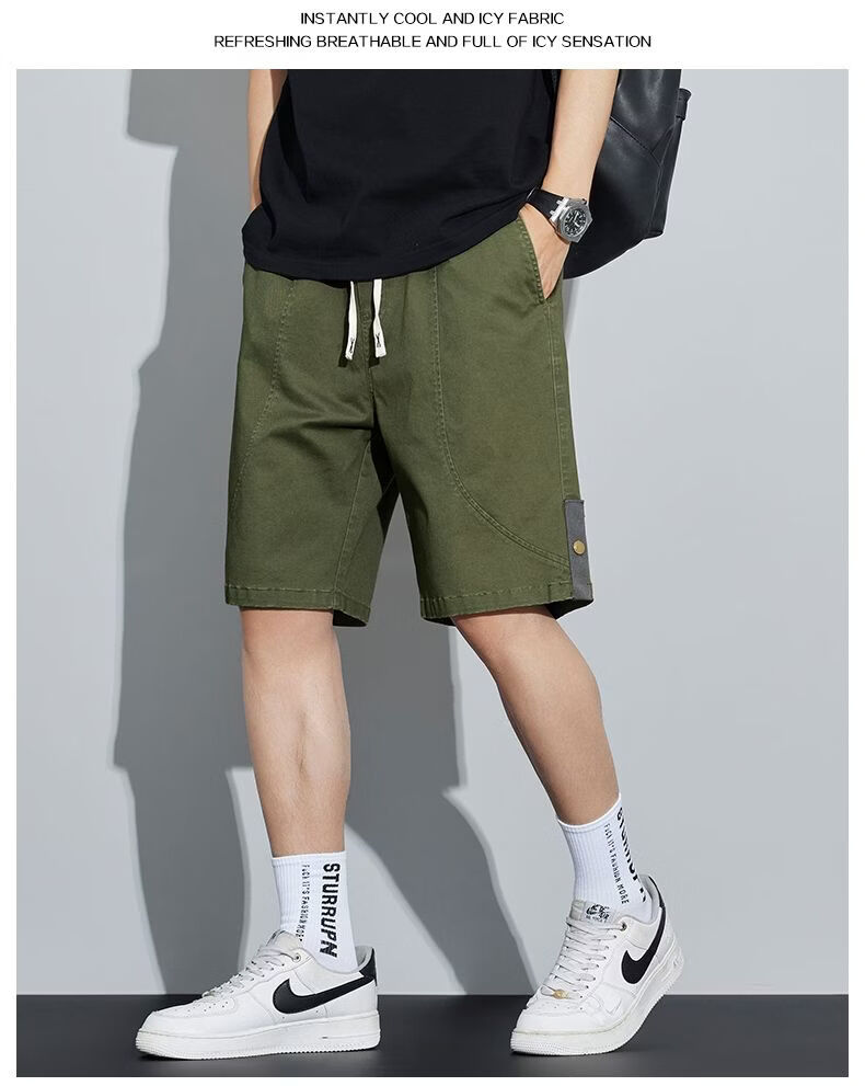 Mark Fairwhale Men's Summer Casual Lightweight Breathable Five-Point Shorts Versatile Outdoor Sports Pants Gray XL 8