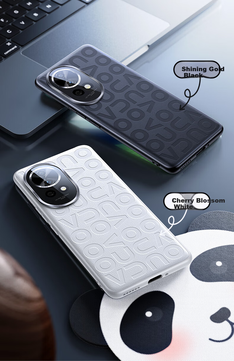 Tianjue Huawei nova13pro Case Luxury Genuine Leather Full Coverage Ultra-Thin Shockproof Soft Silicone Heat Dissipation New Men Women 5