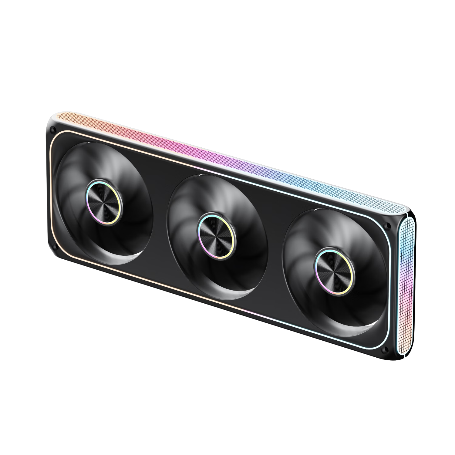 Aigo Starry Cube U360 Triple Fan Black Reverse Blade PC Case Fan ARGB Lighting Narrow Aperture Design Automotive Grade LEDs