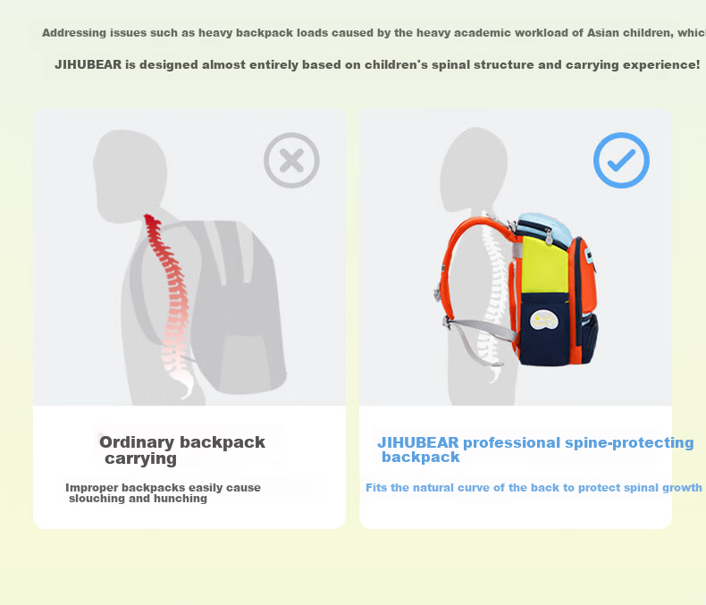 Almost Bear School Backpack for Elementary Boys and Girls Grades 1-3-6 Lightweight Large Capacity Children's Ergonomic Double Shoulder Bag 12