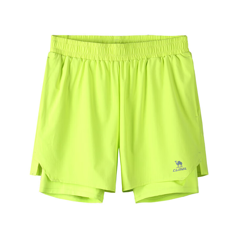 CAMEL Quick-Dry Men's Sports Shorts Anti-Exposure Fitness Training Running Pants C16BA4L0075 Fluorite Green XL