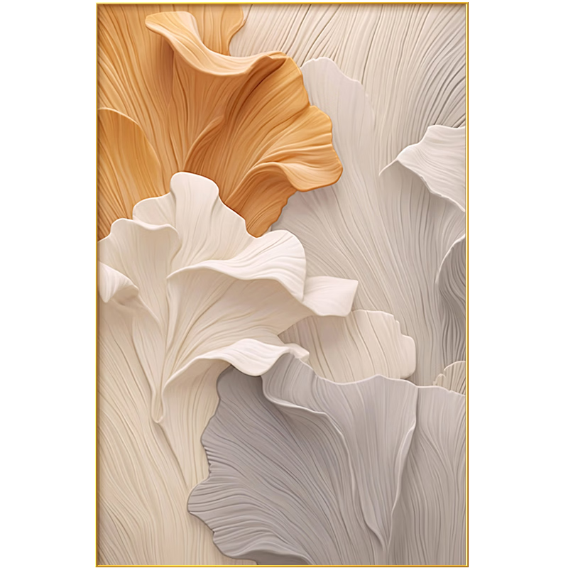 Long Time No See Modern Minimalist Living Room Decorative Abstract Texture Art Dining Room Wall Painting Cream Style Background Mural