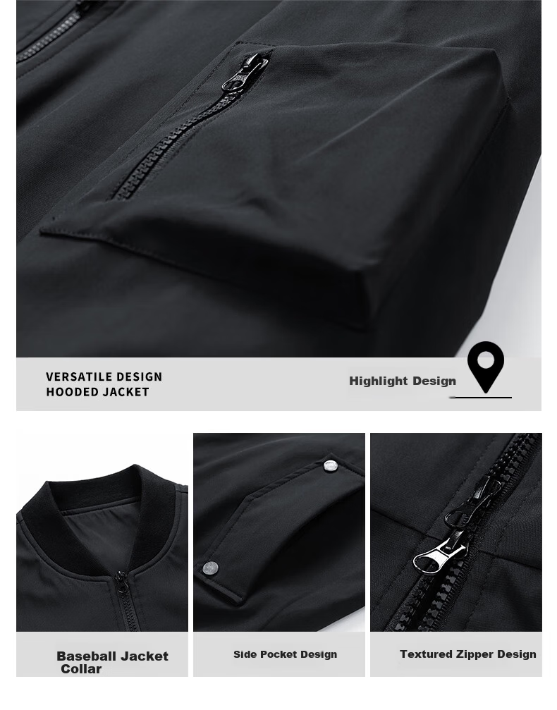 JEEP SPIRIT Men's Spring Autumn Jacket Outdoor Workwear Windproof Biker Coat M 6