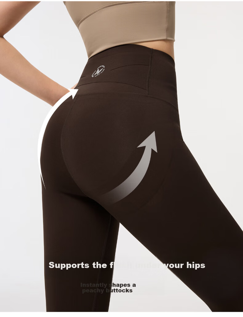 LangSha Women's Sharkskin Lycra 7A Antibacterial Fleece-Lined Thickened Winter New Seamless Yoga Thermal Leggings Carbon Gray 14