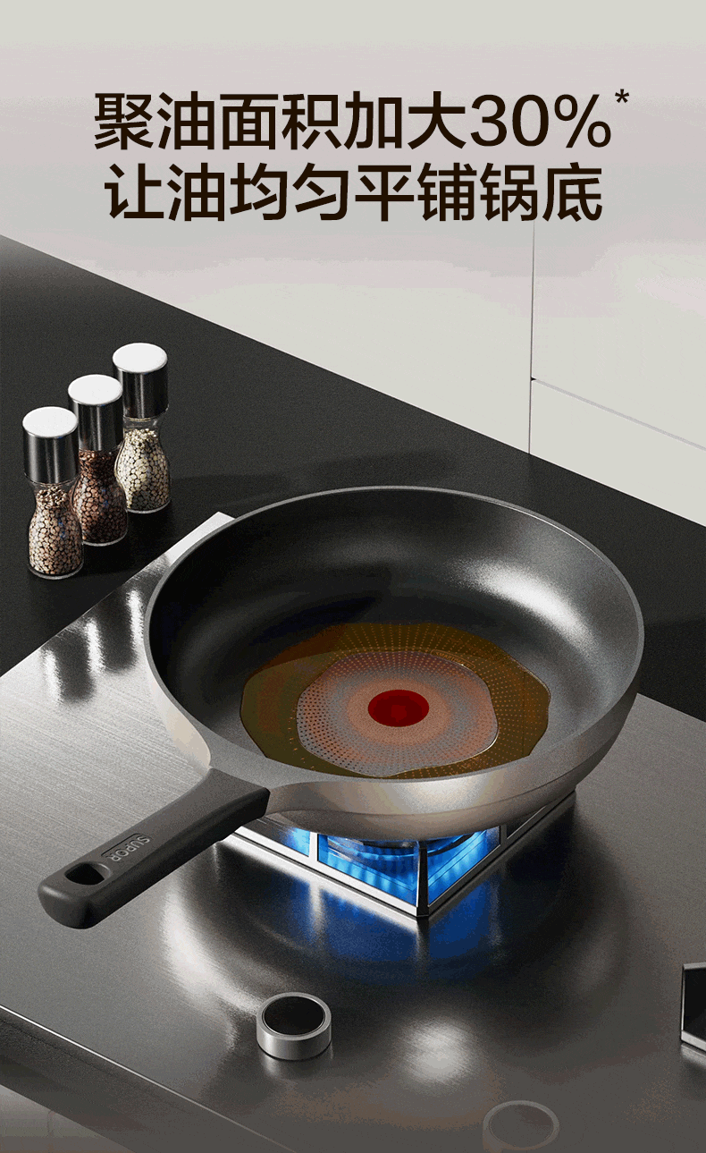 SUPOR Titanium Oil-Repellent Red Dot Non-Stick Frying Pan, Ultra Durable Non-Stick Skillet, Compatible with Induction Cooktops PJ28JZ1 7