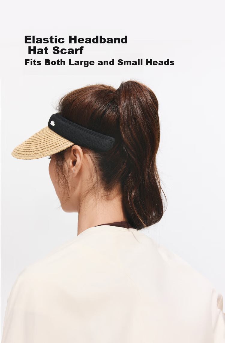 Beneunder Sun Hat Straw Hat UV Protection Women's Sunshade Hat Open Top Hat Black Coating BM562 Oak Brown 10