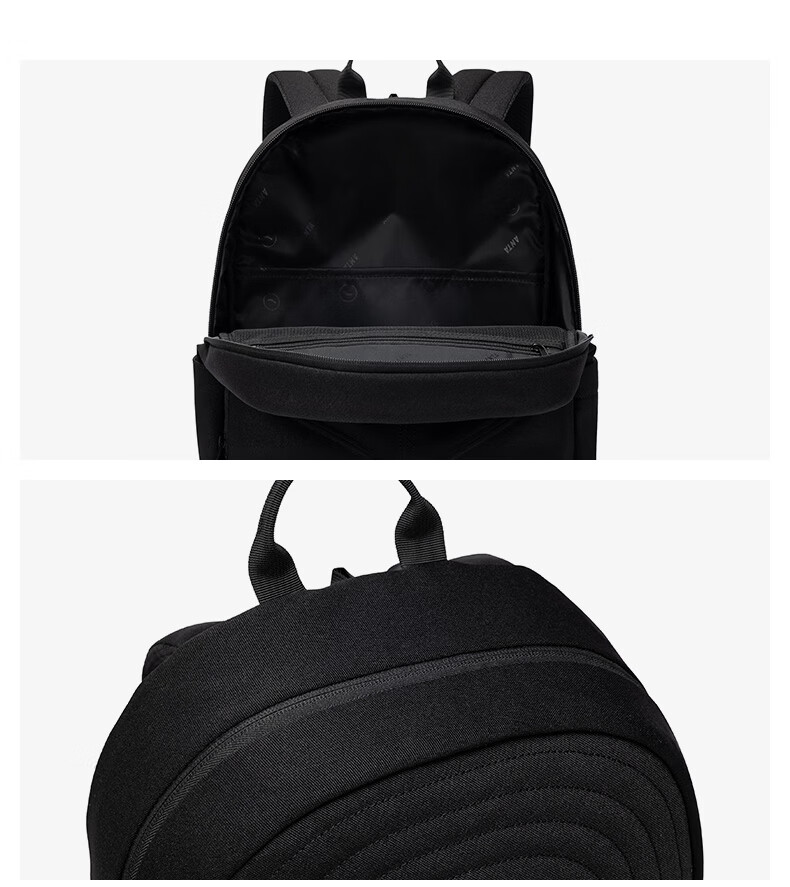 Anta Large Capacity Basketball-Shaped Backpack Youth Cycling Sports School Bag College Style Laptop Bag 10