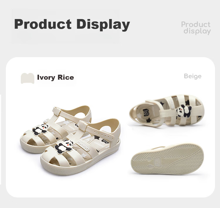 Mutong Kids Summer Comfortable Casual Boys Beach Sandals Soft Sole Roman Style Closed Toe Water Shoes Girls Taro Purple 155 13