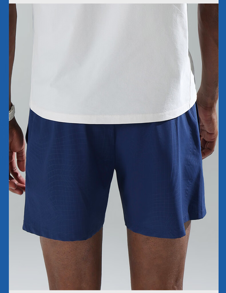 Macondo Men's Moisture-Wicking Quick-Dry Breathable Marathon Running Woven Five-Point Shorts Black M 10