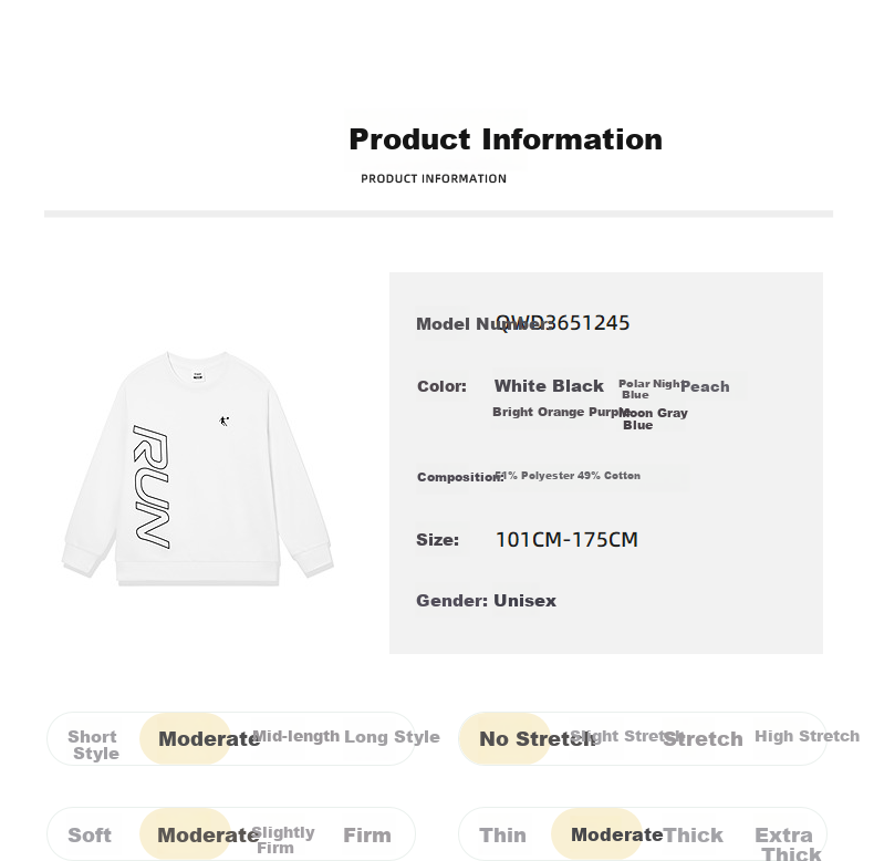 QIAODAN Boys' Hoodie Full Size Long Sleeve T-Shirt Spring Autumn Knitwear Kids Clothing Polar Night Blue 150 7